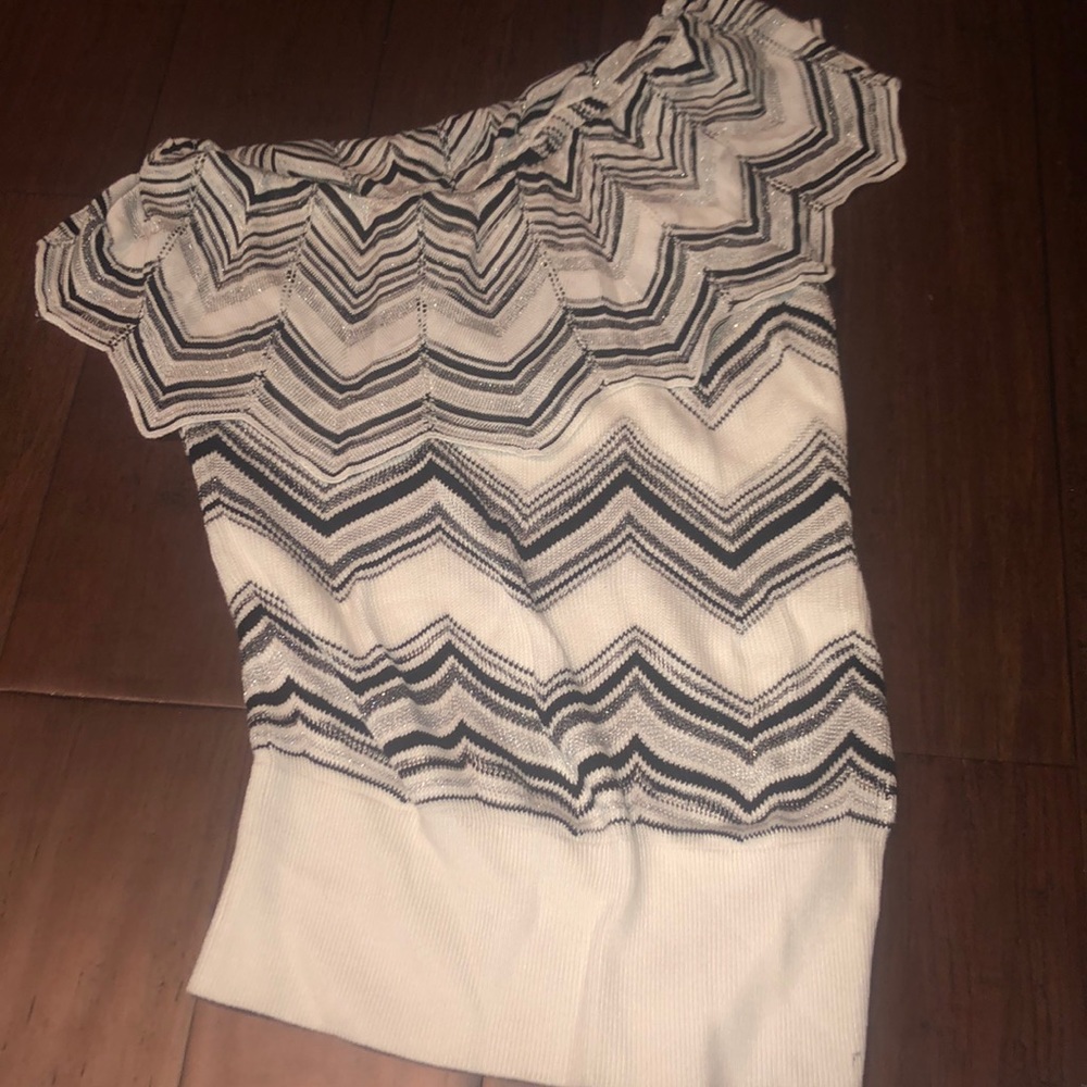 Off the shoulder sparkly never worn shirt